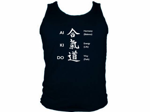 Aikido meaning japanese martial arts cheap muscle tank top