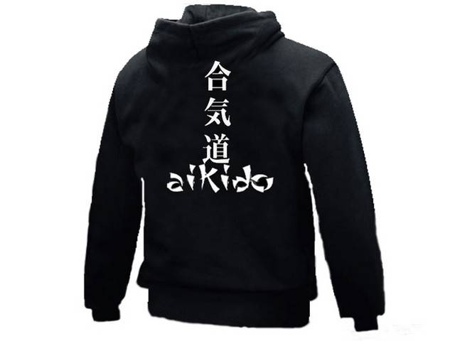 Aikido ai ki do japanese martial arts pullover hooded sweatshirt