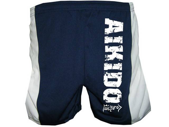 Aikido-with kanji sport wear moisture wicking training polyester shorts