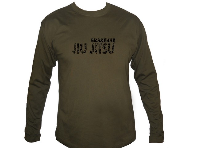 Brazilian Jiu Jitsu BJJ dark olive shirt