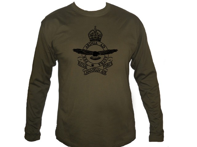 Canadian air forces emblem man sleeved t-shirt