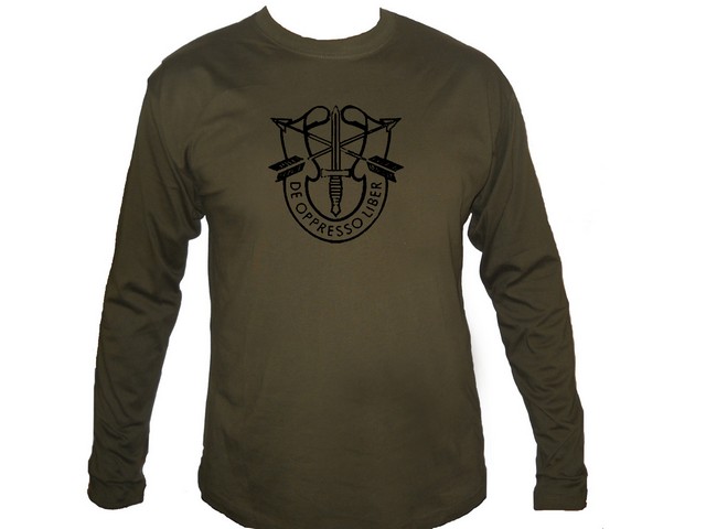 US Special Forces Green Berets army green sleeved shirt