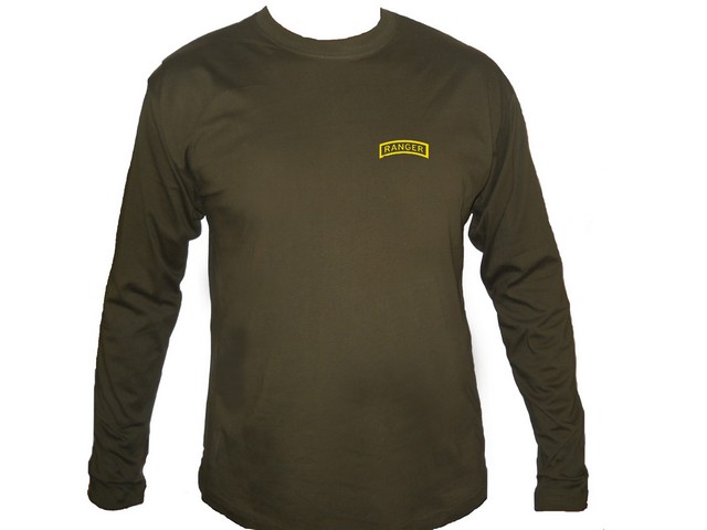 US special forces rangers army green sleeved t-shirt
