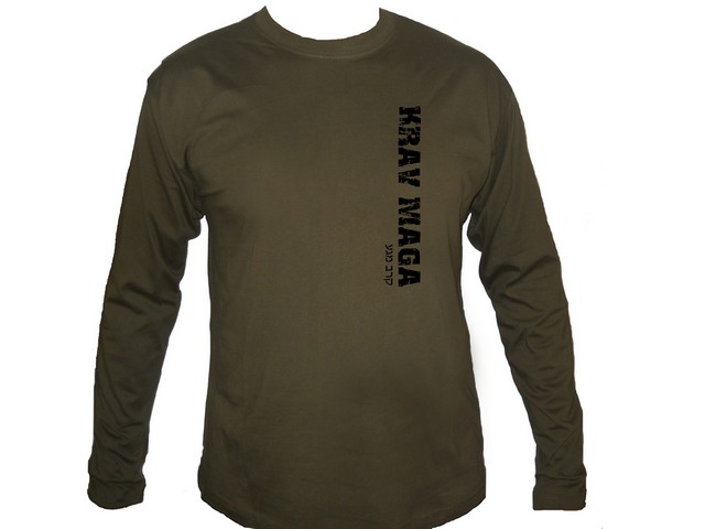 Krav maga distressed look man sleeved t-shirt