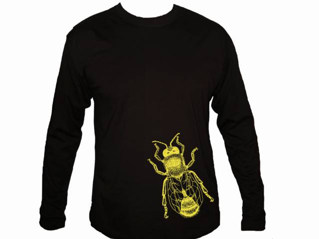 Honey bee-beautiful printed graphic sleeved t-shirt
