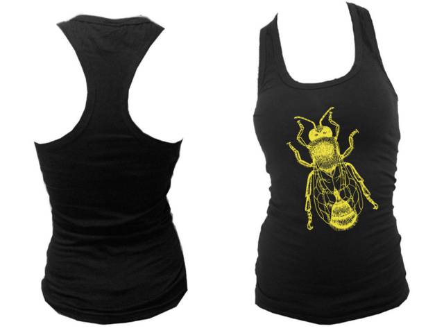 Big Honey bee women sleeveless tank top S/M