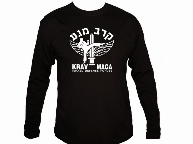 Israel krav maga martial arts MMA sleeved t-shirt