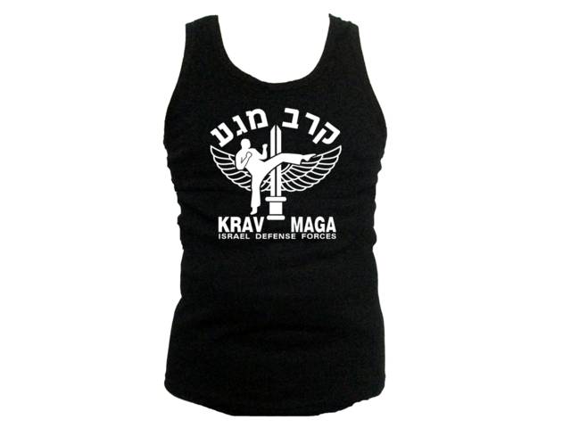 Krav maga emblem muscle sleeveless mens tank top