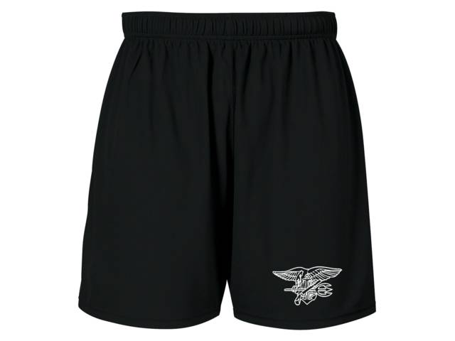 US Navy Seals moisture wicking polyester black shorts