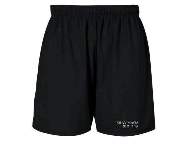Krav maga moisture wicking polyester black shorts 4