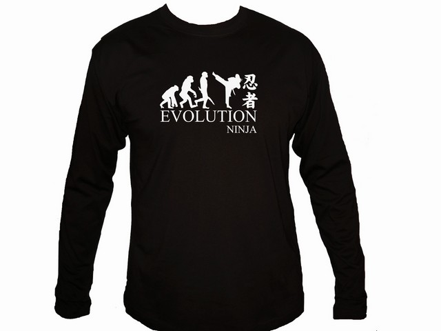 Evolution of ninja evolve sleeved t-shirt