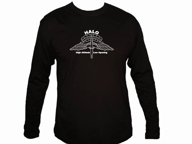 HALO high altitude low opening military free fall sleeved shirt