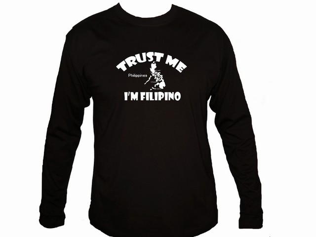 Trust me-I'm filipino- Philippines map pinoy sleeved t-shirt