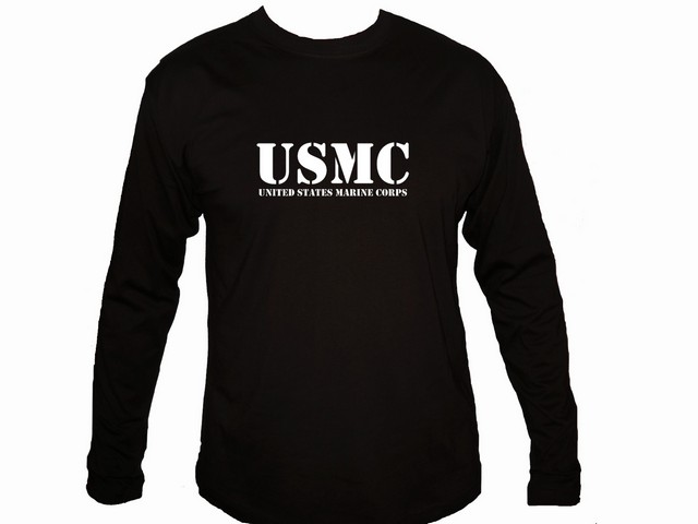 US army marine corps USMC man sleeved customized t-shirt