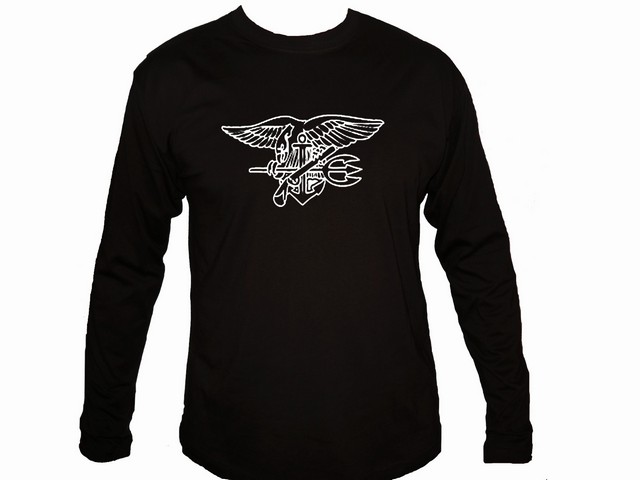 US special forces navy seals emblem man sleeved t-shirt