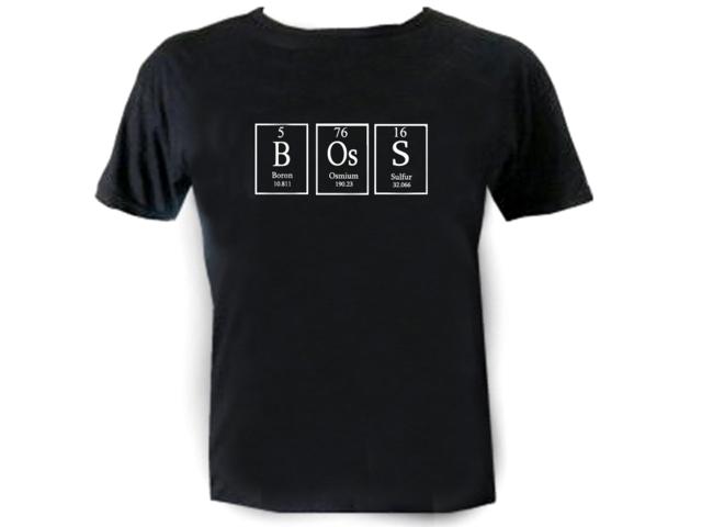 Boss periodic table of elements nerd wear fanny tee shirt