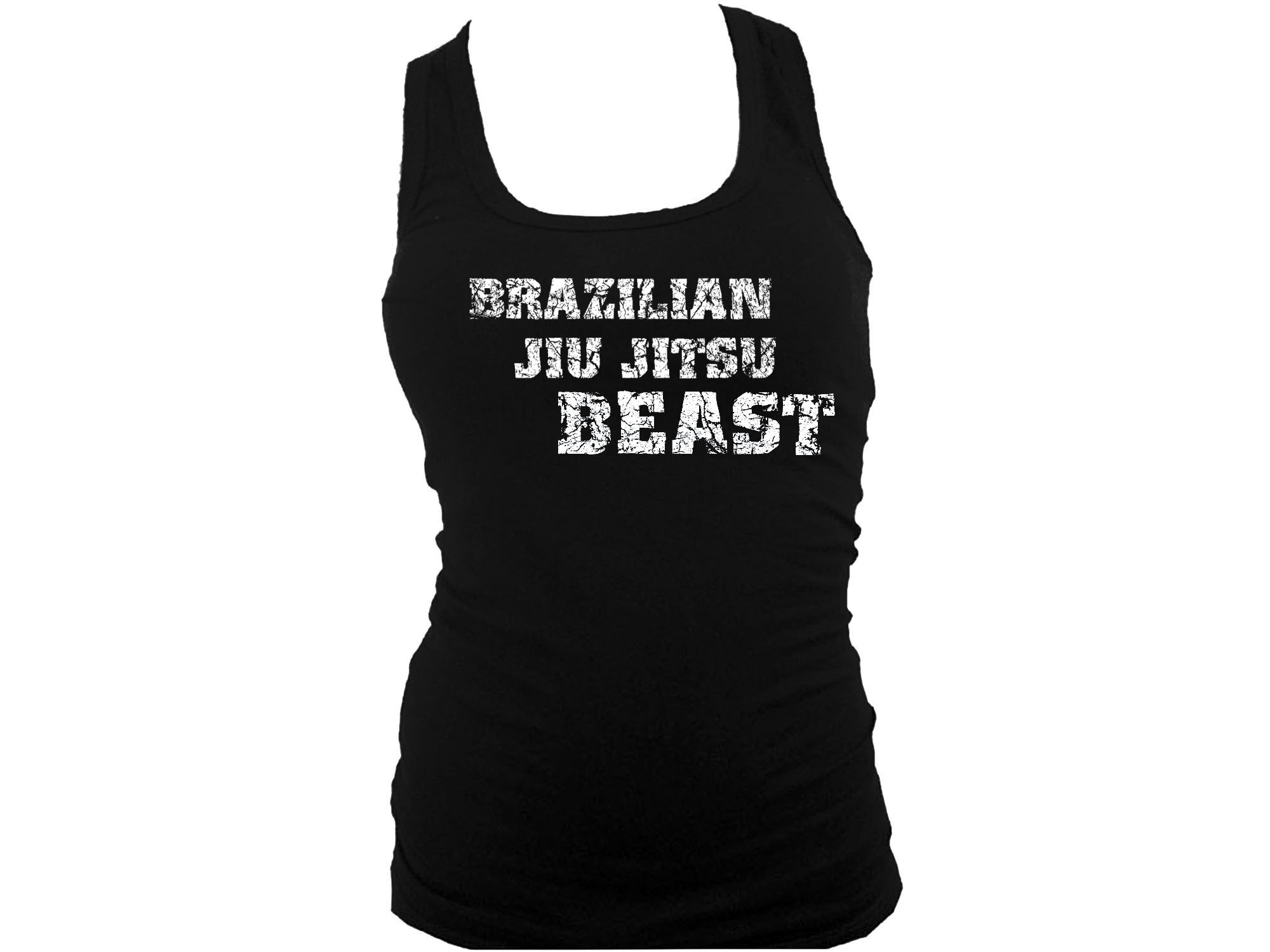 Brazilian jiu jitsu beast women racerback tank top S/M