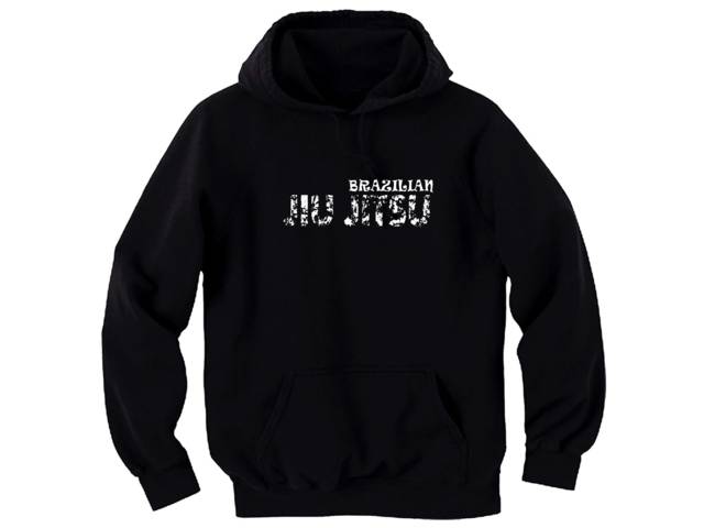 Brazilian Jiu Jitsu jujutsu grunge look pullover hoodie