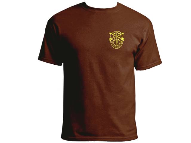 US Army Special Forces Green berets brown shirt 2