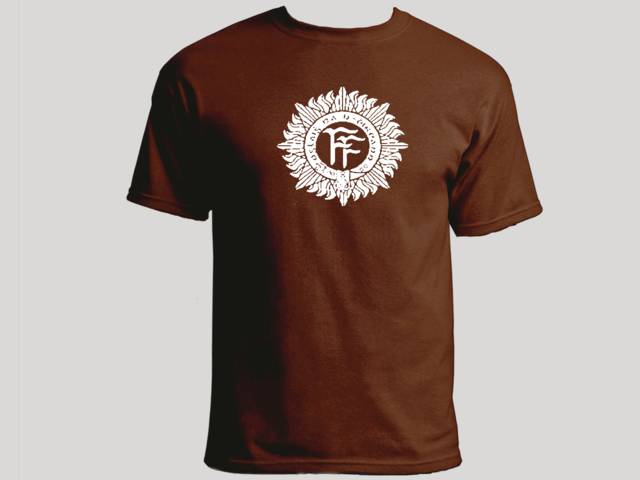 Irish army emblem brown customized t shirt