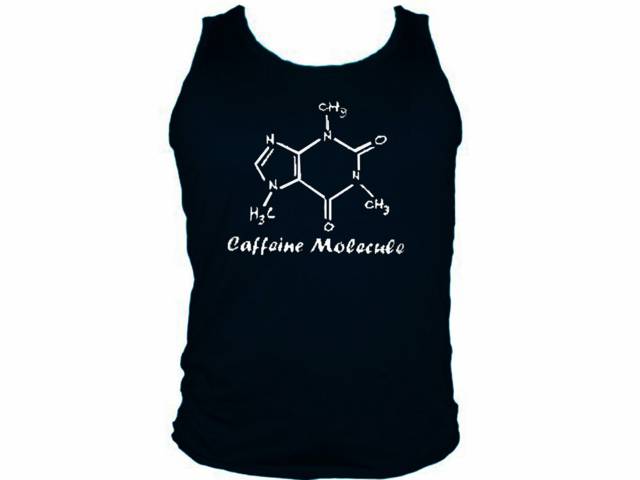 Caffeine molecule coffee addicted nerdy tank top