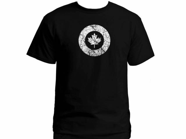 Canadian air force retro distressed look t-shirt