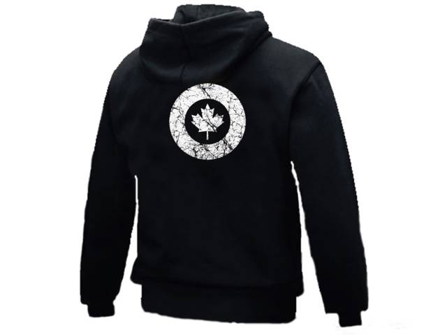 Canadian air force retro distressed look hoodie