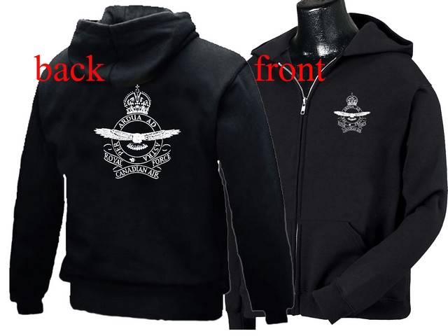 Royal Canadian Air Force zipped sweat hoodie