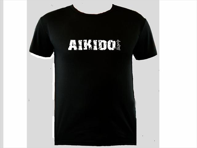 Aikido ai ki do japanese martial arts moisture wicking polyester tee shirt