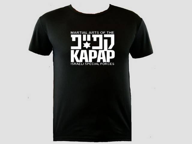 Kapap krav panim el panim martial arts moisture wicking polyester te shirt