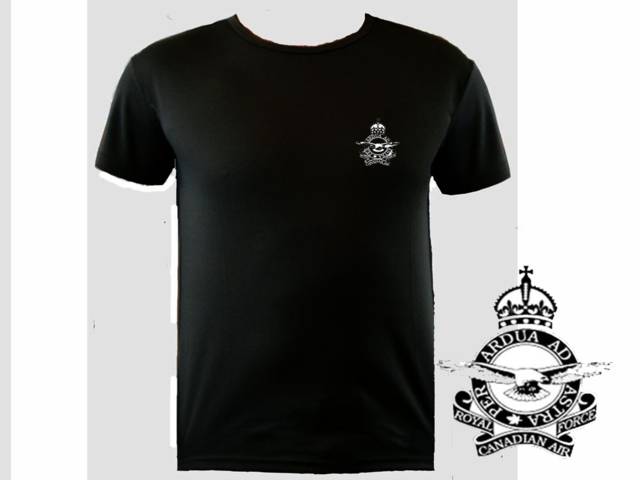 Royal Canadian air force CND military moisture wicking polyester tee shirt