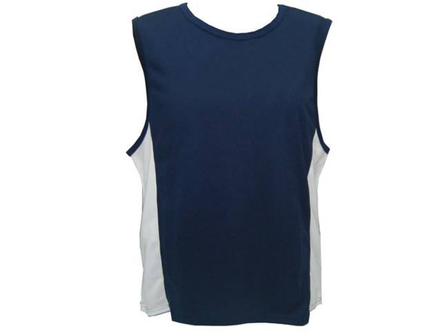 Perspiration proof moisture wicking muscle tank top