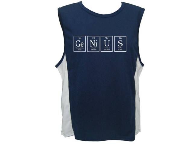 Geeks gifts Genius - periodic table sweat proof muscle top