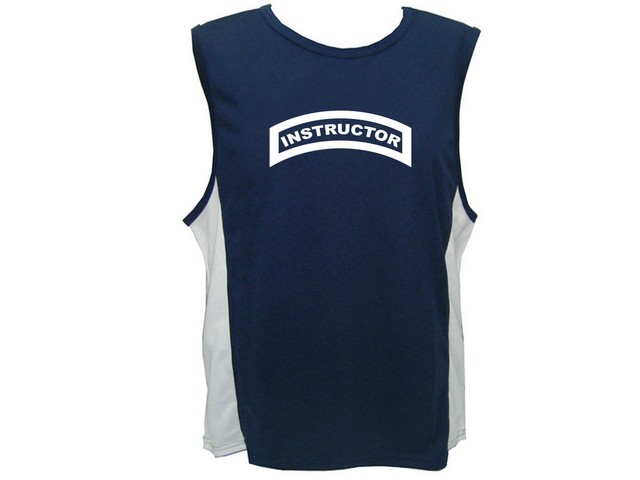 Instructor moisture wicking polyester sleeveless shirt