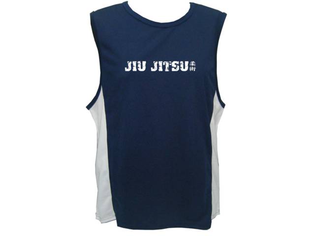 Jiu Jitsu w kanji writing martial art moisture wicking training tank top