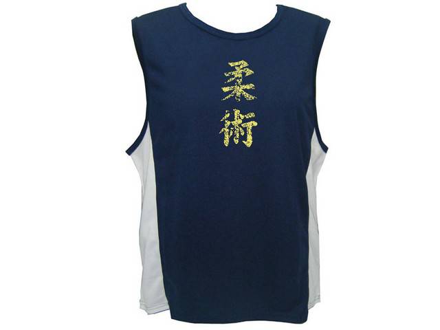 Jiu Jitsu martial art training distressed look sleeveless shirt