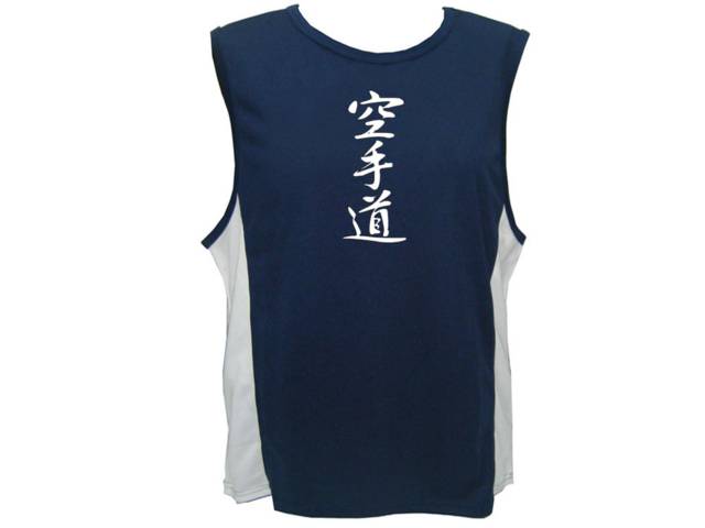 Karate sleeveless tank-dri fit material & great fit top
