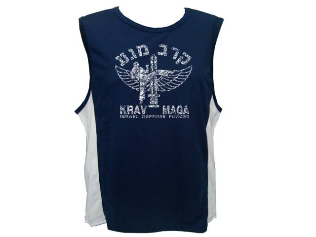 Krav maga distressed look sports tank top