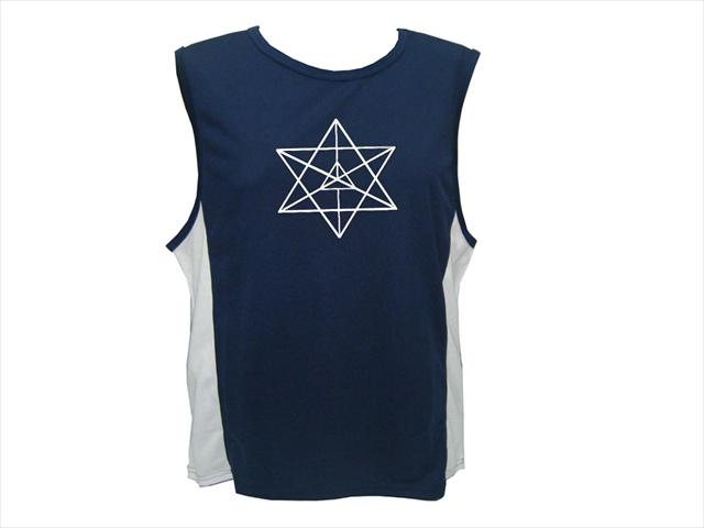 Sacred geometry merkava mer ka bah polyester sleeveless t-shirt
