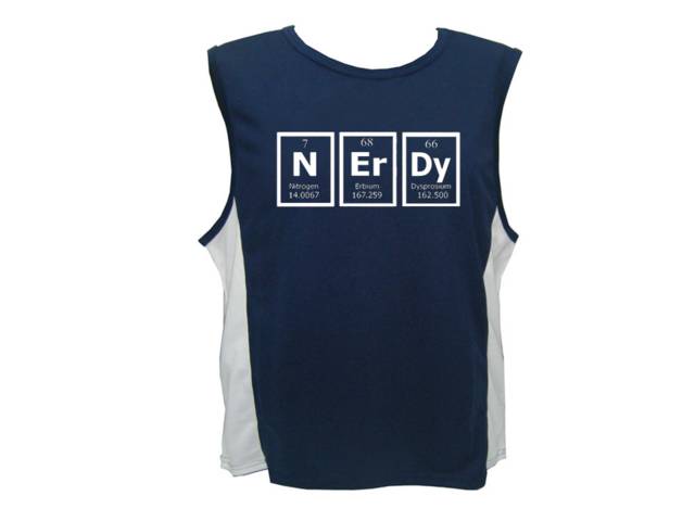 Geeks gifts Nerdy - periodic table of elements polyester tank top
