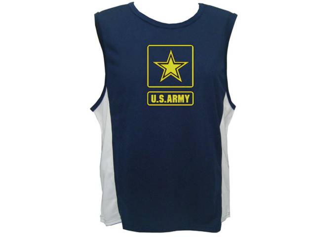 US army emblem moisture wicking training tank top