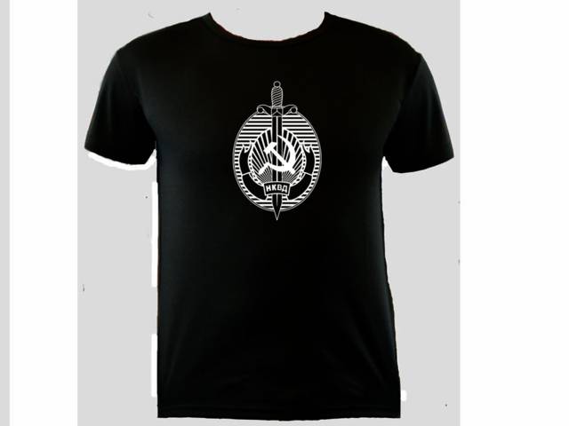 NKVD the old kgb security agency polyester t-shirt