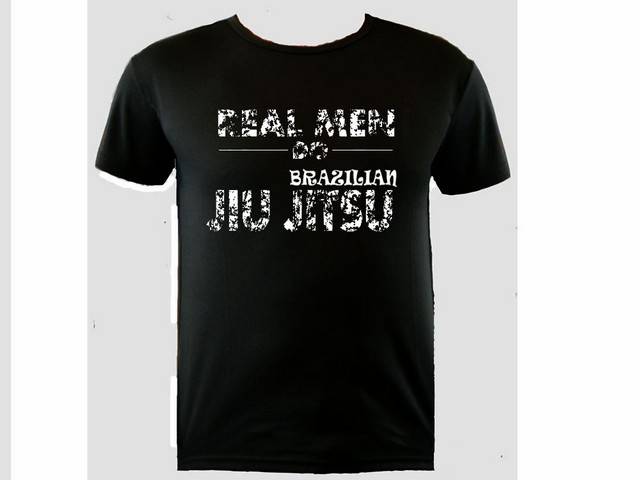 Real men do Brazilian Jiu Jitsu moisture wicking training t shirt