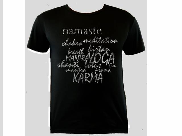 Yoga namaste chakra shanti prana ohm unique design sweat proof shirt