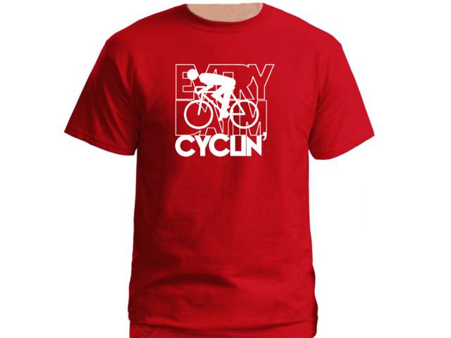 Everyday I'm cycling funny parody נicycle red tee