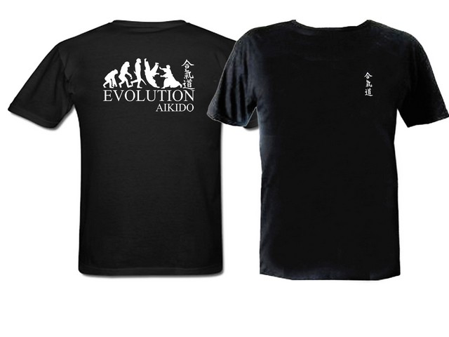 Aikido evolution japanese martial arts MMA t-shirt 2