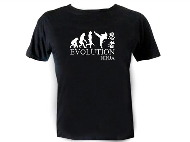 Evolution of ninja evolve graphic t-shirt