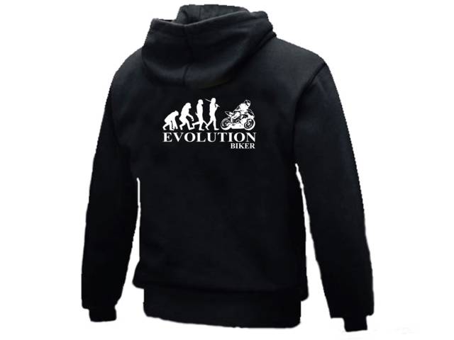 Biker evolution funny evolve customized hoodie