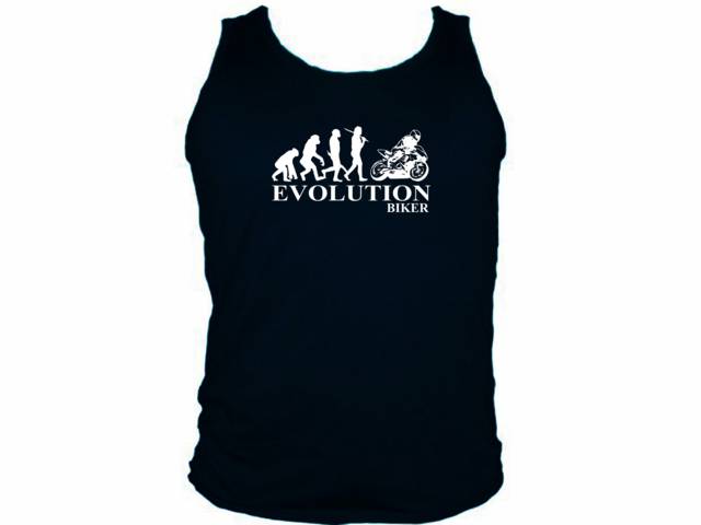 Biker evolution funny evolve customized tank top