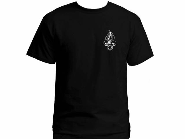 French legion emblem fleur de lis military graphic t shirt 2